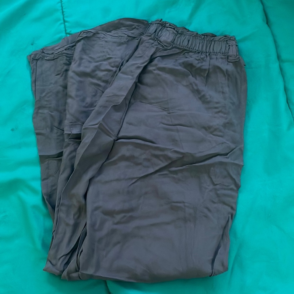 Green Wide Bottom Trousers